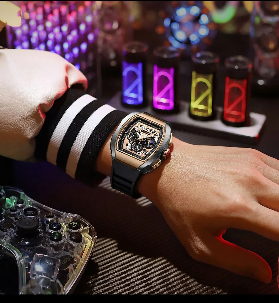 Luxury Military Sport Watch - Waterproof Chronograph Quartz Wristwatch for Men - - Watches