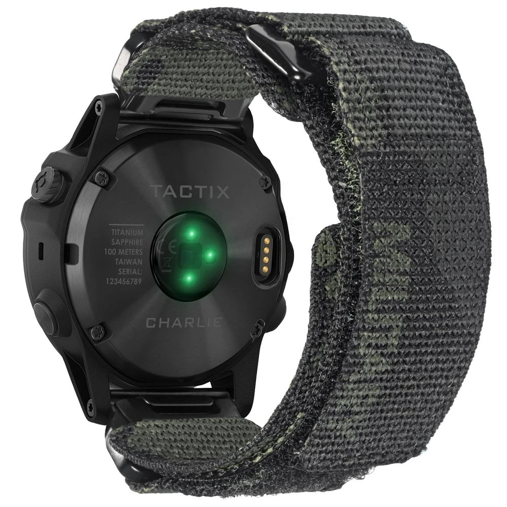 HEMSUT Nylon Military Watch Band for Garmin Quick fit 20mm 22mm 26mm — Fenix, Tactic, MARQ & Quatix - - Watch Accessories