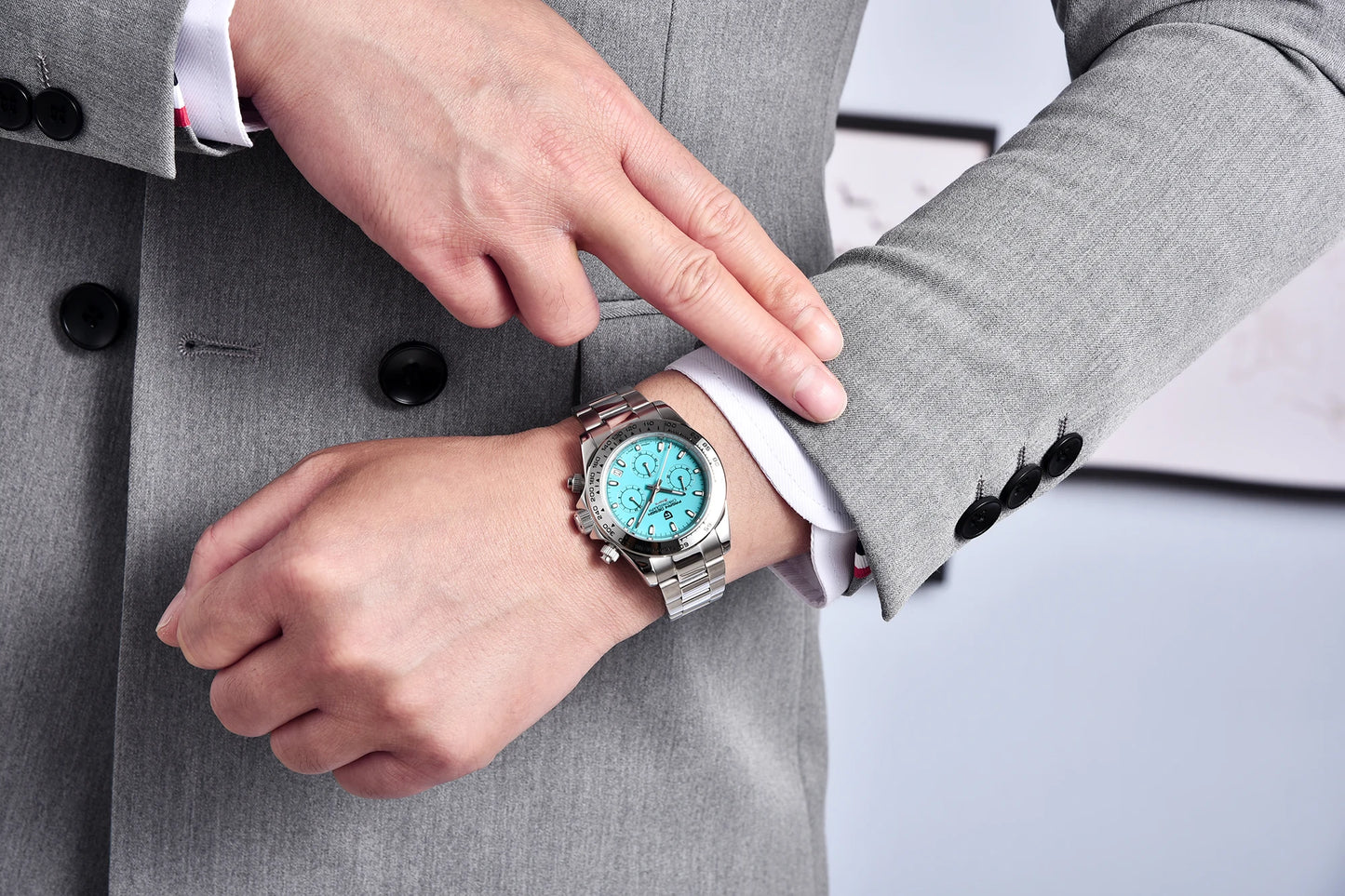 PAGANI DESIGN VK63 Luxury Chronograph Men's Watch — Sapphire Glass, Stainless Steel Bezel - - Watches