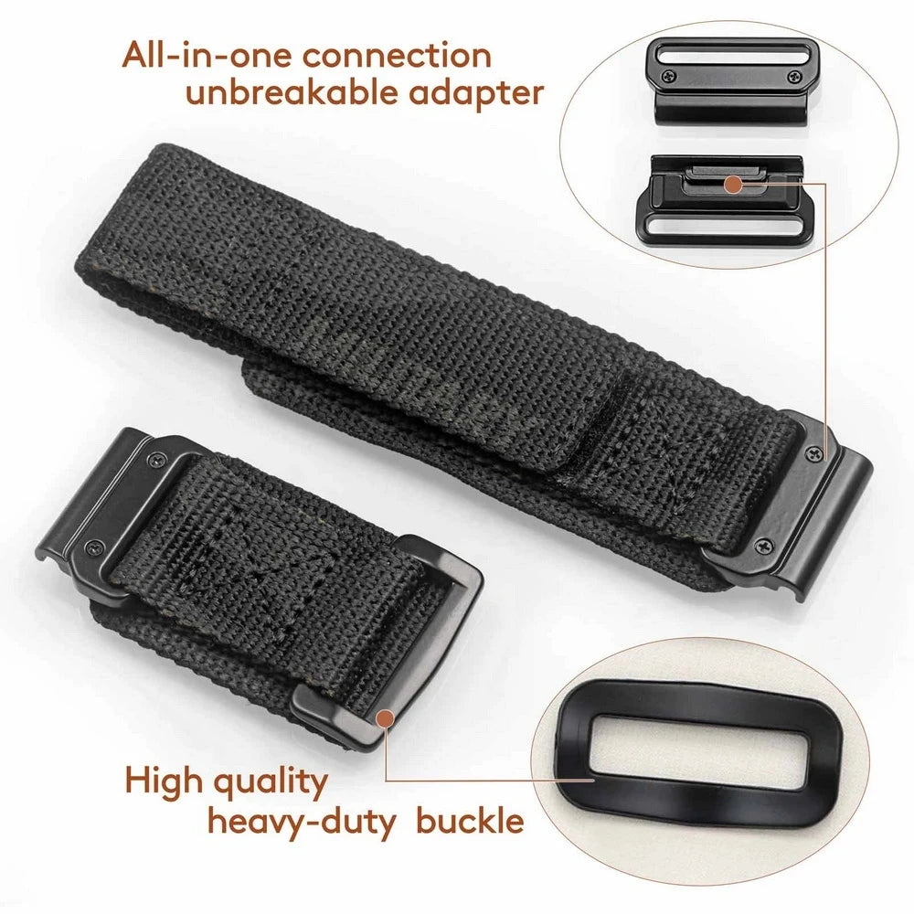 HEMSUT Nylon Military Watch Band for Garmin Quick fit 20mm 22mm 26mm — Fenix, Tactic, MARQ & Quatix - - Watch Accessories