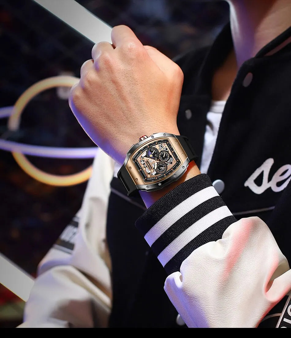 Luxury Military Sport Watch - Waterproof Chronograph Quartz Wristwatch for Men - - Watches