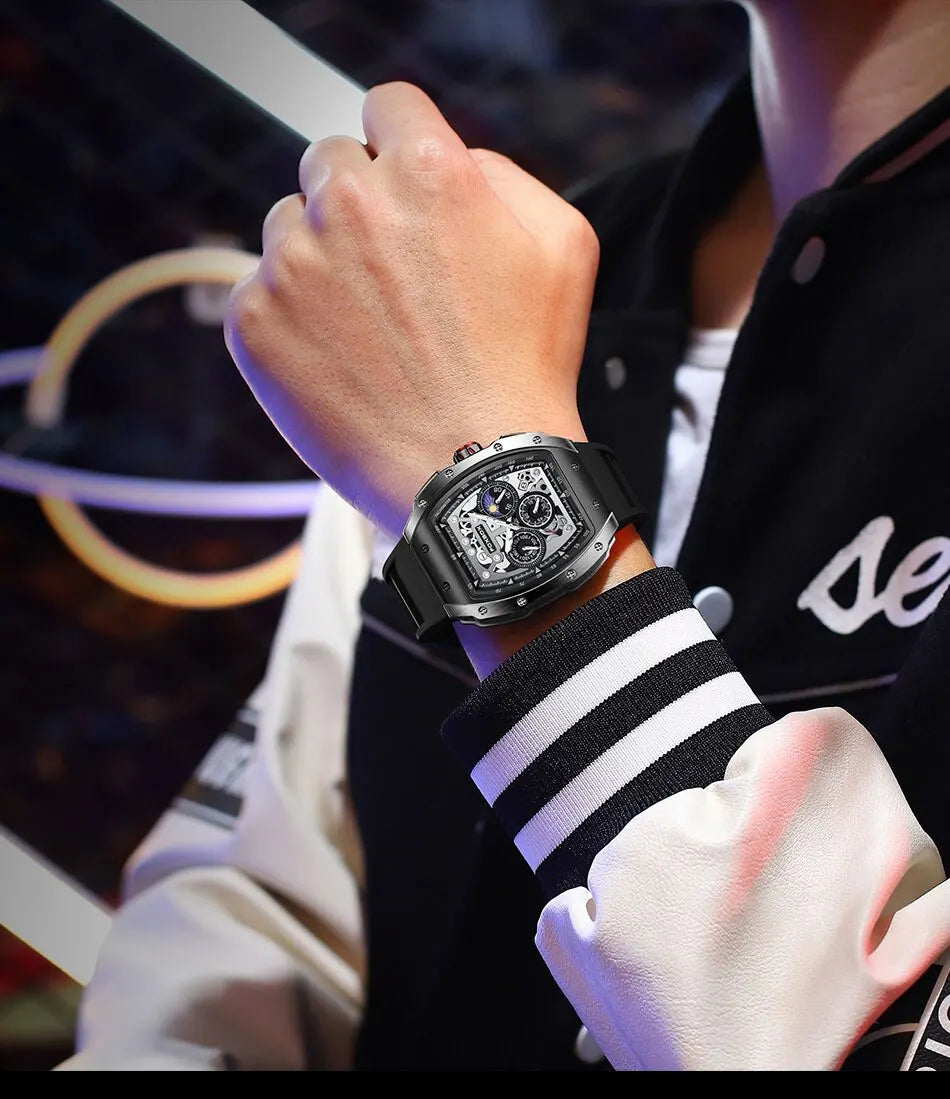 Luxury Military Sport Watch - Waterproof Chronograph Quartz Wristwatch for Men - - Watches